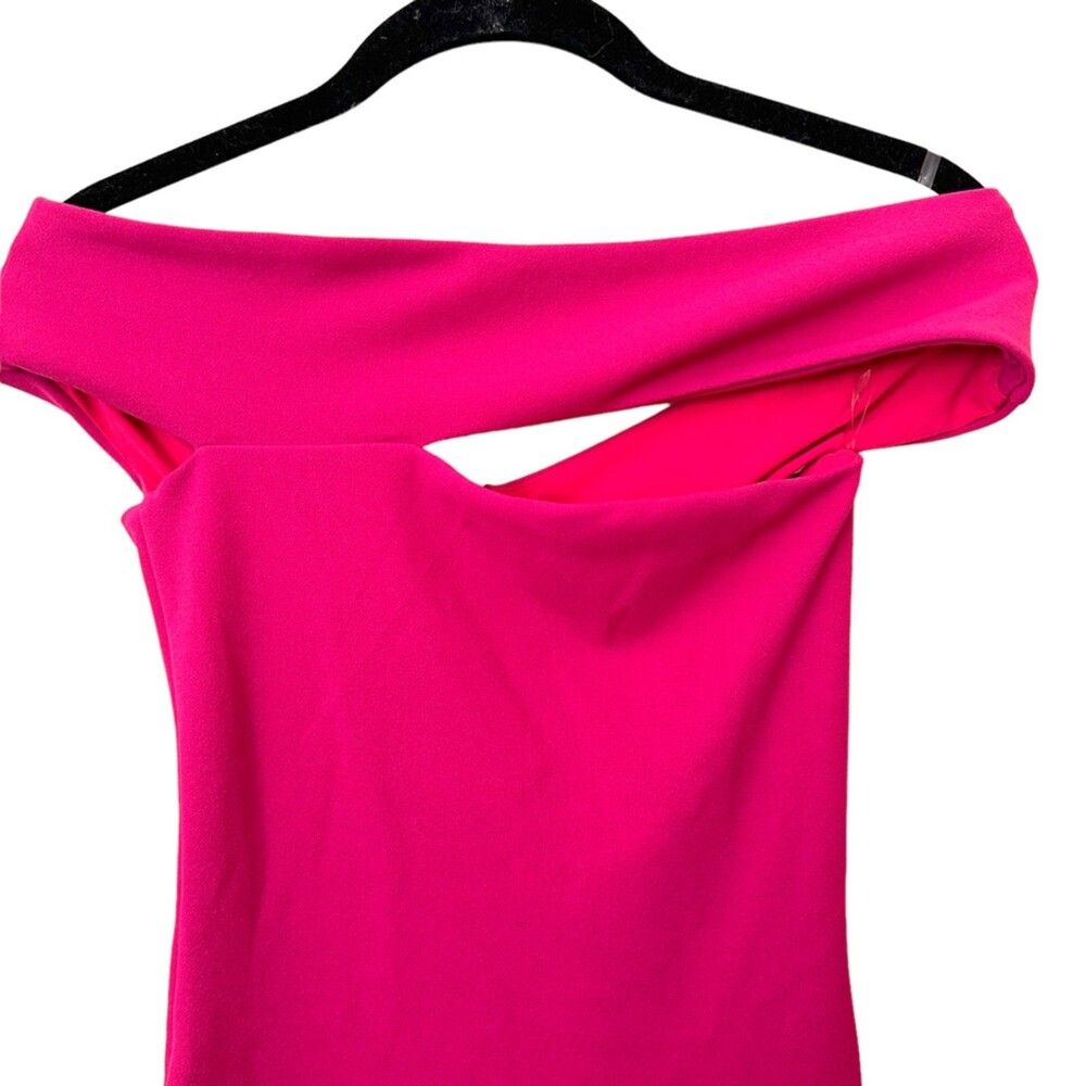 NOOKIE‎ Tyler Scuba Midi Dress in Hot Pink NWT Sz XS - Picture 4 of 5